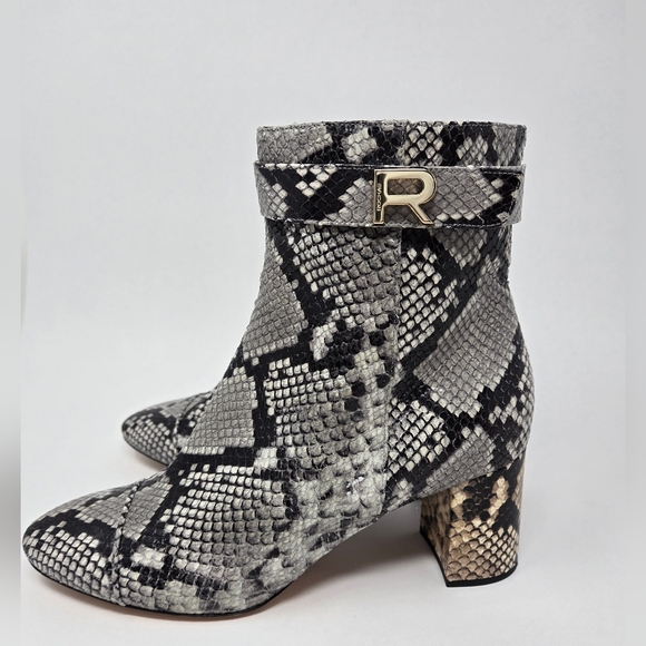 Rochas Python Embossed Boot Size 40 - Picture 6 of 12